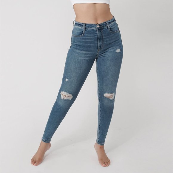 Garage distressed skinny jeans - Picture 1 of 4